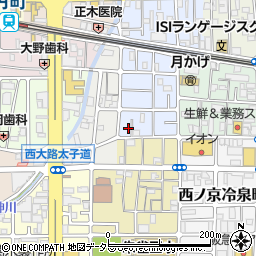 京都府京都市中京区西ノ京平町116周辺の地図