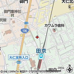 静岡県伊豆の国市田京681-6周辺の地図