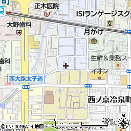 京都府京都市中京区西ノ京平町108周辺の地図