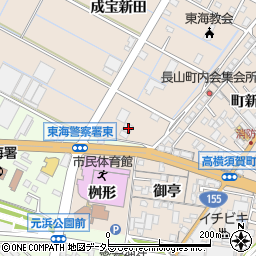 愛知県東海市高横須賀町成宝新田33周辺の地図