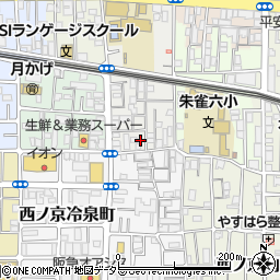 京都府京都市中京区西ノ京左馬寮町11-25周辺の地図