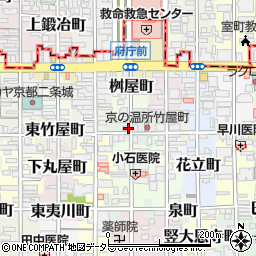 京都府京都市中京区指物屋町周辺の地図