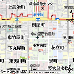 京都府京都市中京区指物屋町周辺の地図
