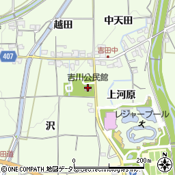 吉川公民館本練周辺の地図
