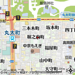 京都府京都市中京区塀之内町629周辺の地図
