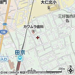静岡県伊豆の国市田京697-5周辺の地図