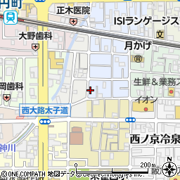 京都府京都市中京区西ノ京平町121周辺の地図