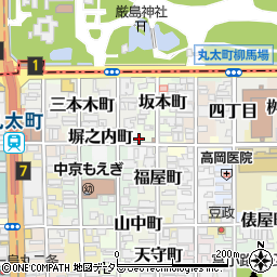 京都府京都市中京区塀之内町634周辺の地図