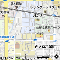 京都府京都市中京区西ノ京平町162周辺の地図