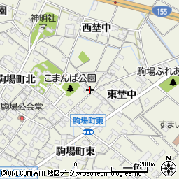 愛知県豊田市駒場町東78周辺の地図