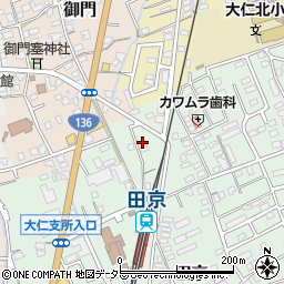 静岡県伊豆の国市田京682-7周辺の地図