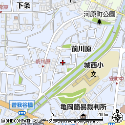 京都府亀岡市余部町前川原17-7周辺の地図