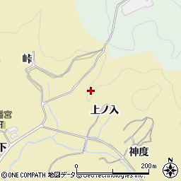 愛知県岡崎市丹坂町上ノ入周辺の地図