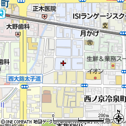 京都府京都市中京区西ノ京平町111周辺の地図