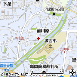 京都府亀岡市余部町前川原17-62周辺の地図