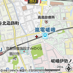 京都嵯峨郵便局 ＡＴＭ周辺の地図