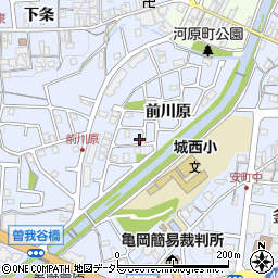 京都府亀岡市余部町前川原17-9周辺の地図