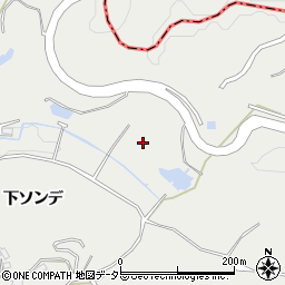 愛知県岡崎市外山町上ソンデ周辺の地図