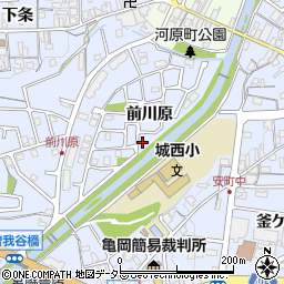京都府亀岡市余部町前川原17-23周辺の地図