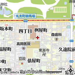 京都弁護士会刑事当番弁護士受付周辺の地図