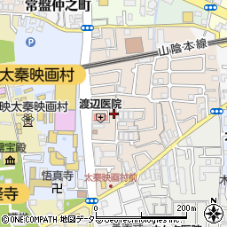 京都府京都市右京区太秦一ノ井町30周辺の地図