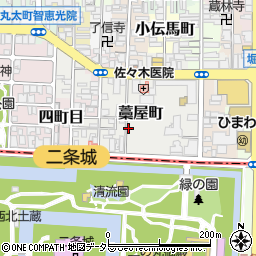 京都府京都市上京区藁屋町周辺の地図