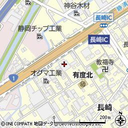 株式会社天野回漕店　草薙配送センター周辺の地図