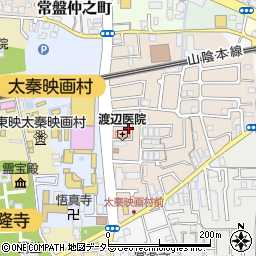 京都府京都市右京区太秦一ノ井町30-11周辺の地図