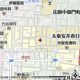 京都府京都市右京区太秦安井東裏町5-10周辺の地図