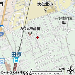 静岡県伊豆の国市田京701周辺の地図