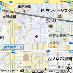 京都府京都市中京区西ノ京平町周辺の地図
