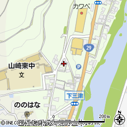 兵庫県宍粟市山崎町三津395周辺の地図