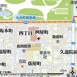 京都弁護士会　法律相談受付周辺の地図
