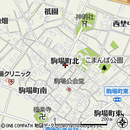 愛知県豊田市駒場町北17周辺の地図