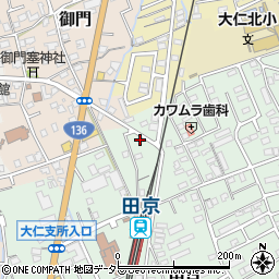 静岡県伊豆の国市田京685-23周辺の地図