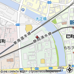 静岡県静岡市清水区千歳町1周辺の地図