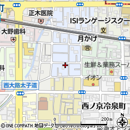 京都府京都市中京区西ノ京平町94周辺の地図