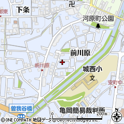 京都府亀岡市余部町前川原17周辺の地図