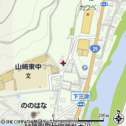 兵庫県宍粟市山崎町三津403周辺の地図