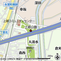 上郷公園周辺の地図