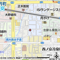 京都府京都市中京区西ノ京平町86周辺の地図