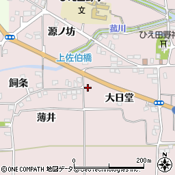 京都府亀岡市稗田野町佐伯大日堂21周辺の地図