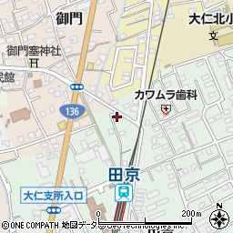静岡県伊豆の国市田京682-5周辺の地図