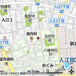入江珠算教室周辺の地図