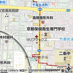 京都府京都市中京区聚楽廻東町17周辺の地図