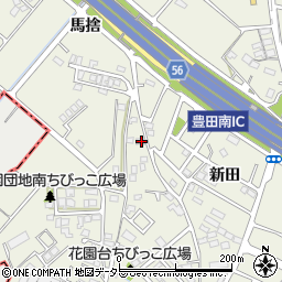 愛知県豊田市花園町馬捨93周辺の地図