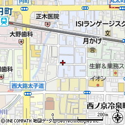 京都府京都市中京区西ノ京平町81周辺の地図
