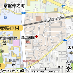 京都府京都市右京区太秦一ノ井町29-8周辺の地図