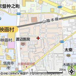 京都府京都市右京区太秦一ノ井町38-8周辺の地図