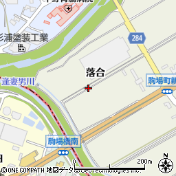 愛知県豊田市駒場町（落合）周辺の地図